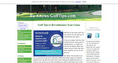 Desktop Screenshot of bo-knows-golftips.com